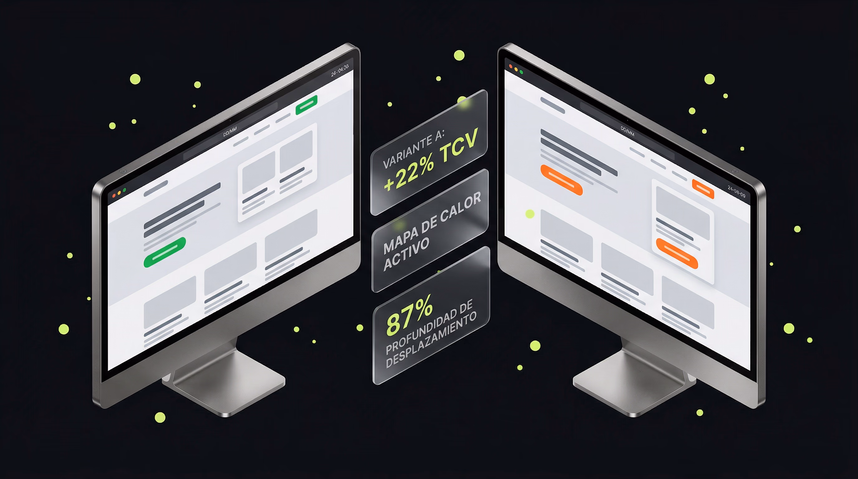 Tests A/B y mapas de calor para optimización de landing pages HORECA — conversión basada en datos